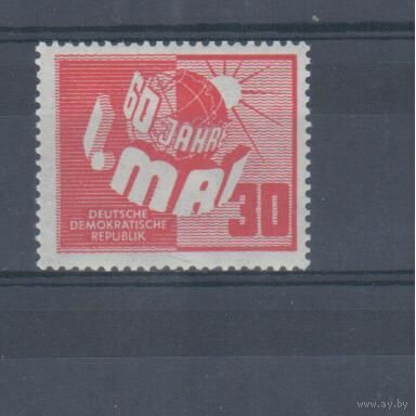 [1360] Германия ГДР 1950. 60-летие Первомая. Одиночный выпуск. MNH. Кат.24 е.