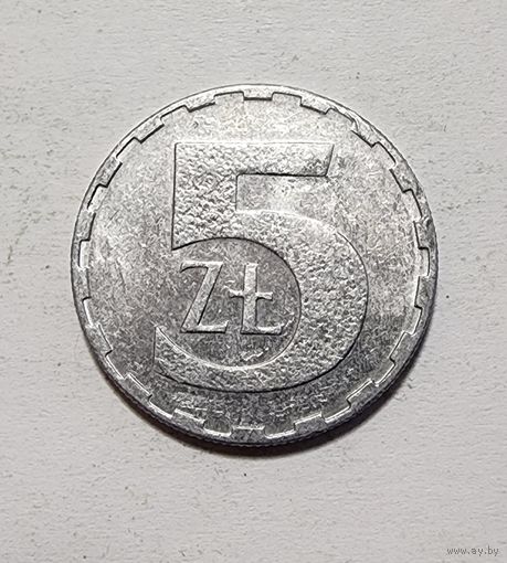 Польша 5 злотых, 1990