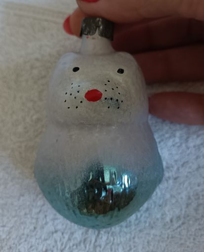 Елочные игрушки, стекло, Винни пух, медведь, мишка