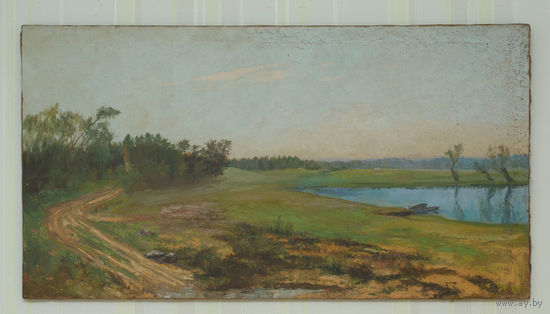 Старая картина, 50х100, х.м.