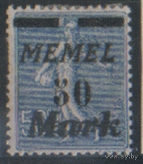 ГВ. Мемель. Адм. Франции. С. 123. 1923. Стандарт 30м. ЧиСт.