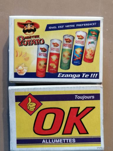 Спичечные коробки 5 х 3.5 х 1.5 см, серия "ОК", спички