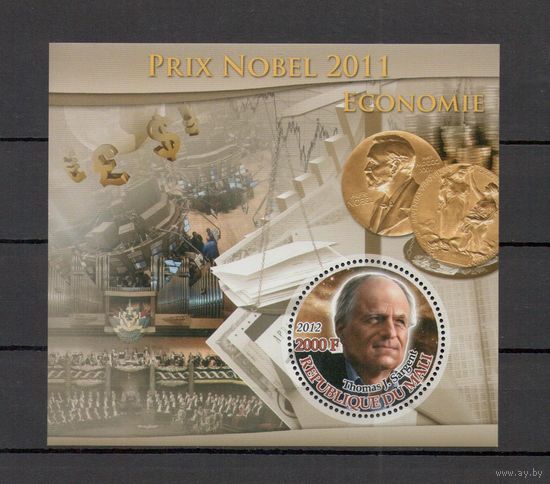 Мали 2012 Нобелевские лауреаты 1 блок MNH**