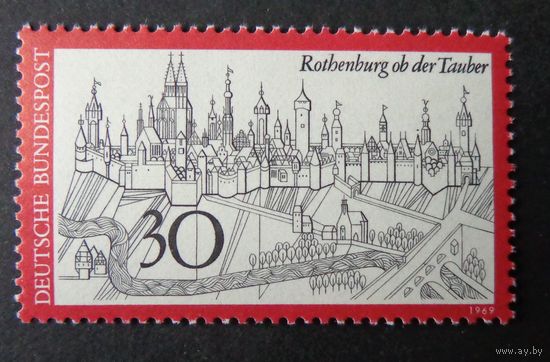 Германия, ФРГ 1969 г. Mi.603 MNH** полная серия