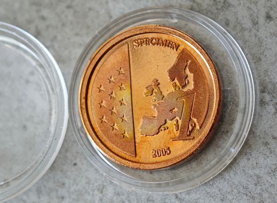 Ватикан пробная монета 1