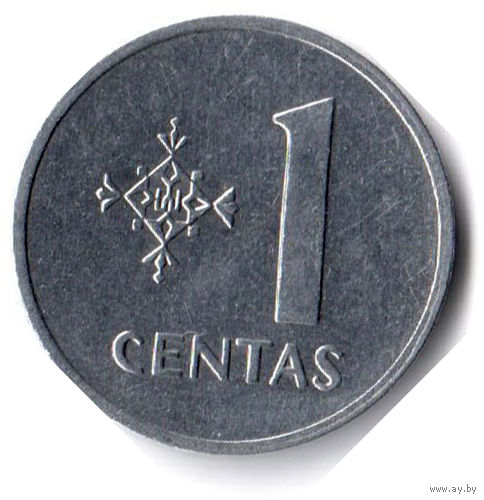 Литва. 1 цент. 1991 г.