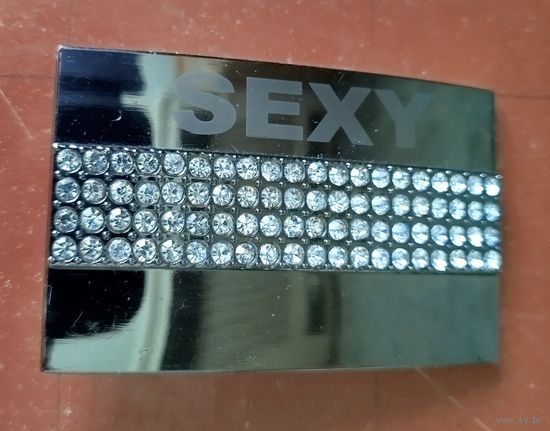Пряжка женская со стразами SEXY (под ремень шириной 4 см.)