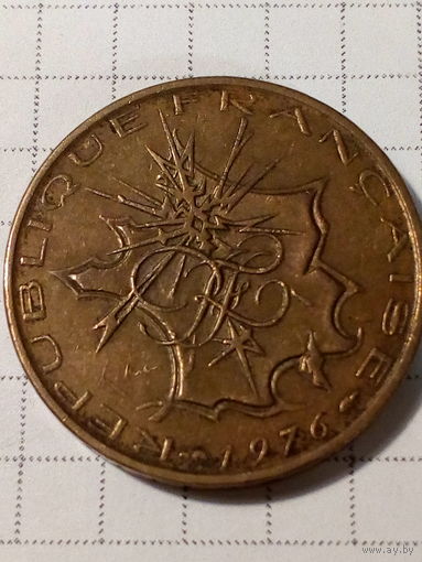 10 франков Франция 1976 год