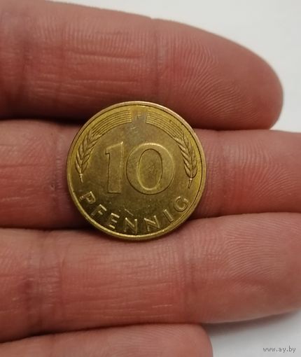 10 пфеннигов 1993г (F). Германия.