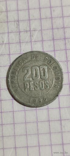 Колумбия 200 песос 1996