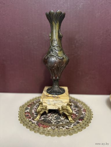 Старинная металлическая ваза, Европа, много лотов с рубля