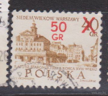 700-летие Варшавы Архитектура Польша 1972 год лот 5 С НАДПЕЧАТКОЙ