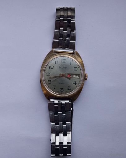 Часы Слава.СССР.позолота.На ходу