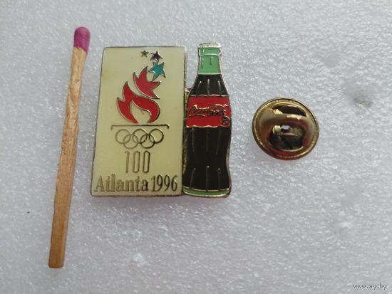 Знак. Спонсор Олимпийских игр в Атланте, 1996 г. компания Кока Кола. тяжелый, цанга