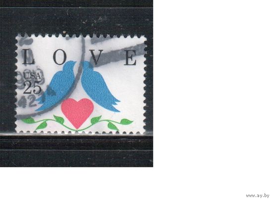 США-1990, (Мих.2073 А),   гаш. ,Поздравительная марка (одиночка)