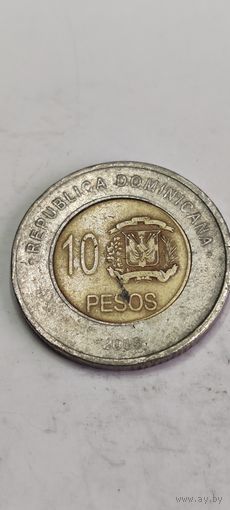 Доминиканская республика 10 песос 2008