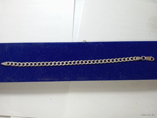 Серебряный браслет Италия , 925 проба .