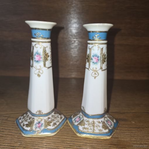 Подсвечник фарфор пара