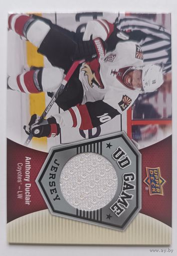 Хоккейная карточка НХЛ джерси Anthony Duclair (Аризона)