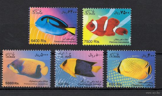 Иран 20012. Рыбы  5 марок (3280-84)