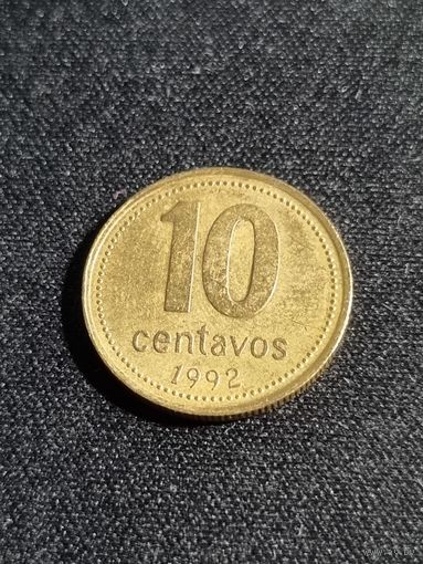 АРГЕНТИНА 10 сентаво 1992