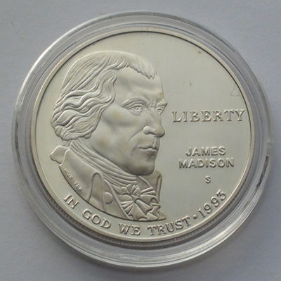 США 1 доллар, 1993, Билль о правах, Джеймс Мэдисон