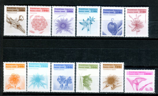 Того - 1999г. - Цветы - полная серия, MNH [Mi 2830-2841] - 12 марок