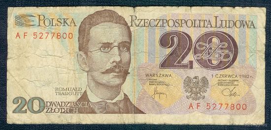 Польша 20 злотых 1982 год.