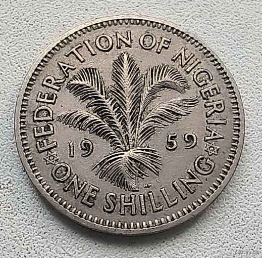 Нигерия 1 шиллинг 1959 2-2-21