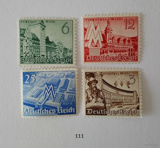 Марки. Германия. Третий рейх. 1940 год.