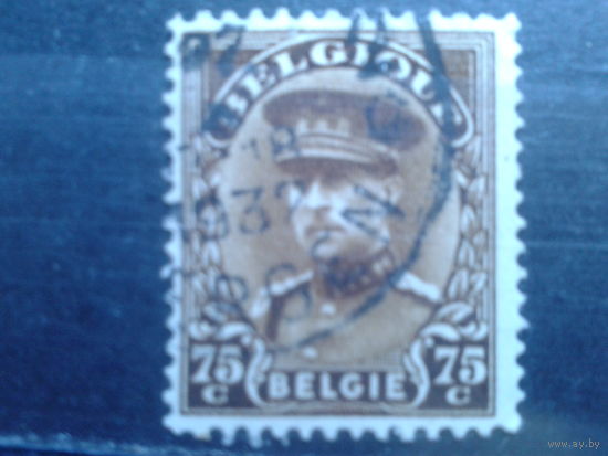 Бельгия 1932 Король Альберт 1  75 сантимов