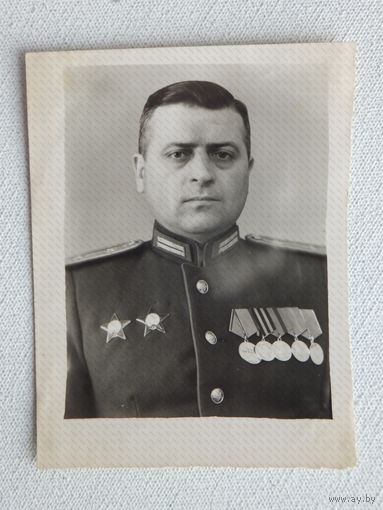 Майор РККА фото на память  размер 9х12 см