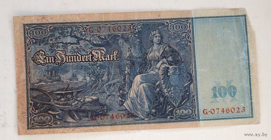 1910 год Германия 100 марок
