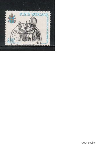 Ватикан-1979,(Мих.739)  гаш , Папа Павел II