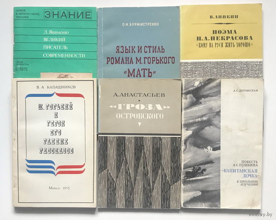 КНИЖКИ ПО ЛИТЕРАТУРОВЕДЕНИЮ 6 штук одним лотом