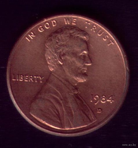 1 цент 1984 год D США