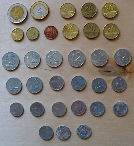 Литва 1991 сборный лот монет