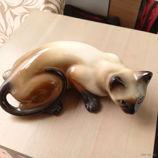 Статуэтка ''Сиамский кот'', керамика Staffordshire, Англия