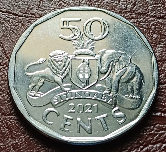 Эсватини (Свазиленд) 50 центов, 2021    ( 2-10-6 )