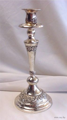 Подсвечник сервировочный 28,5 см Серебрение 02