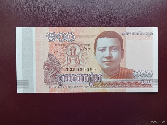Камбоджа 100 риэлей 2014 UNC
