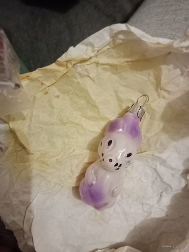 Редкая Ёлочная игрушка - мышь 2