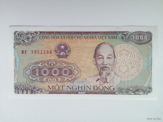 Вьетнам 1000 UNC c рубля