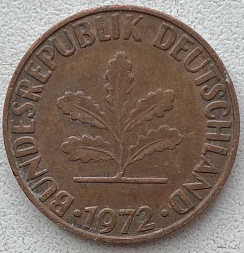 Германия 2 пфеннига 1972 г. F