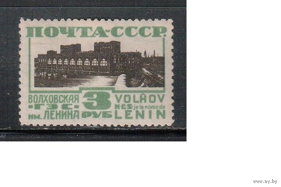 СССР-1929, (Заг.242А) *  ,    Стандарт, Волховская ГЭС