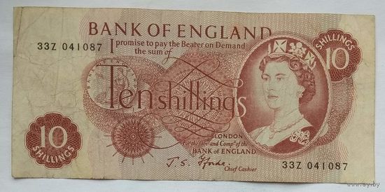 Великобритания 10 шиллингов 1966 г.