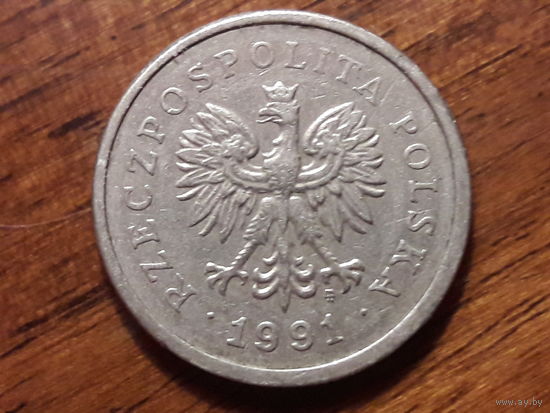 Польша 1 злотый 1991