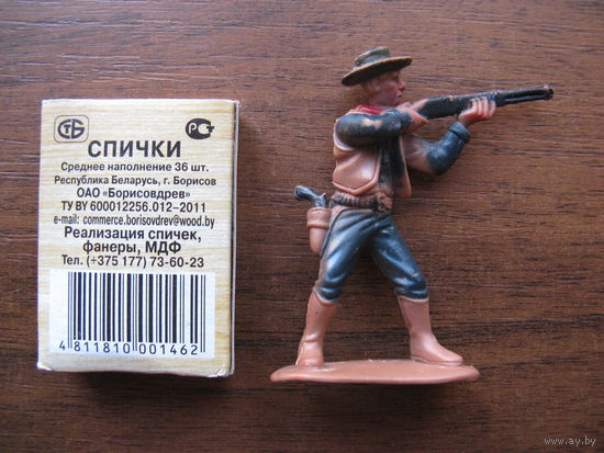 Игровая фигурка 24 КОВБОЙ РЕЗИНОВЫЙ