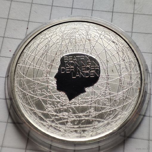 5 евро 2006 года. 400-летие открытия Австралии голандским мореплавотелем Янсзоном  Серебро.