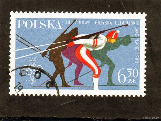 Польша.Спорт.Биатлон.Зимние олимпийские игры.Лейк-Плесид.1980.